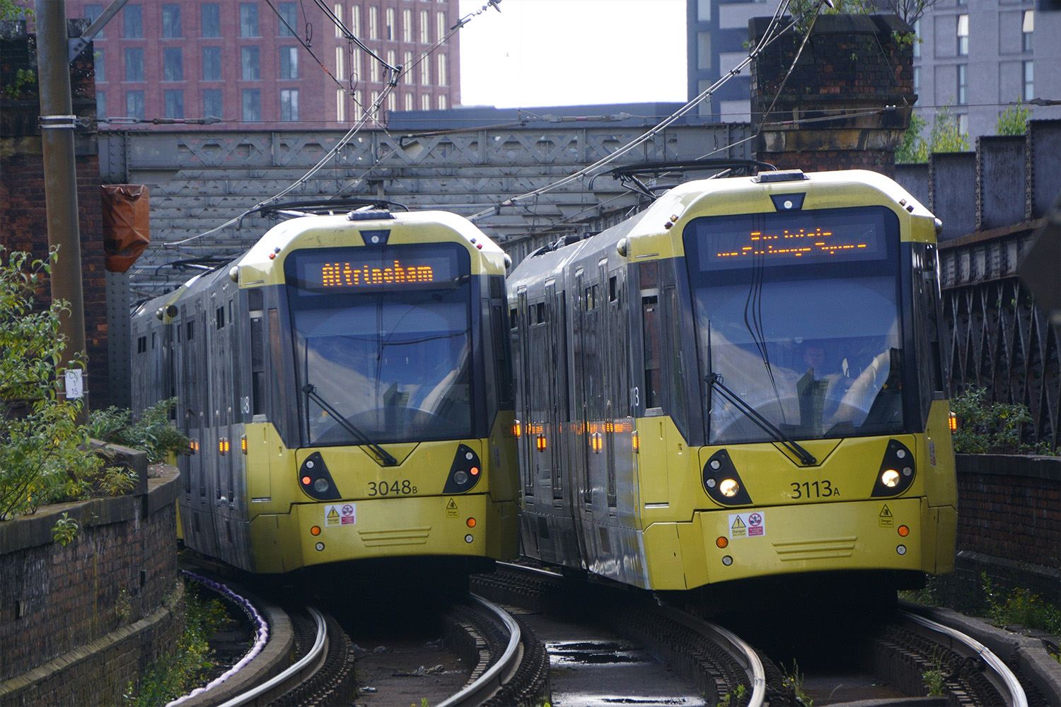 Manchester's Metrolink trams.