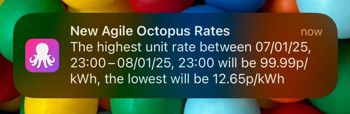 The worst notification. Turn off the oven! Switch off the lights!
